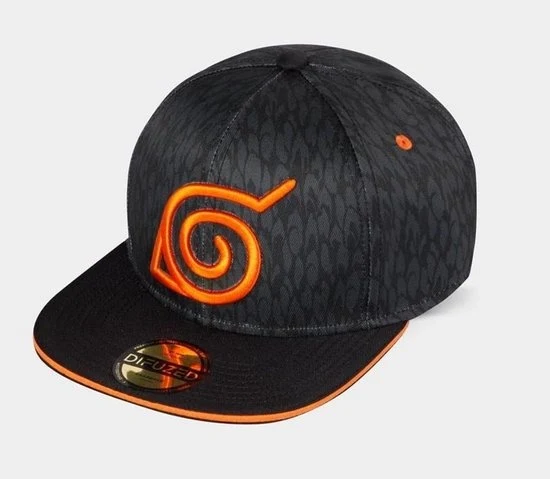 Naruto - Badge Snapback Pet - Zwart