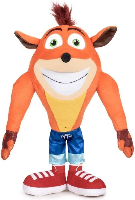Crash Bandicoot - Zacht Pluche - Knuffel 21 cm