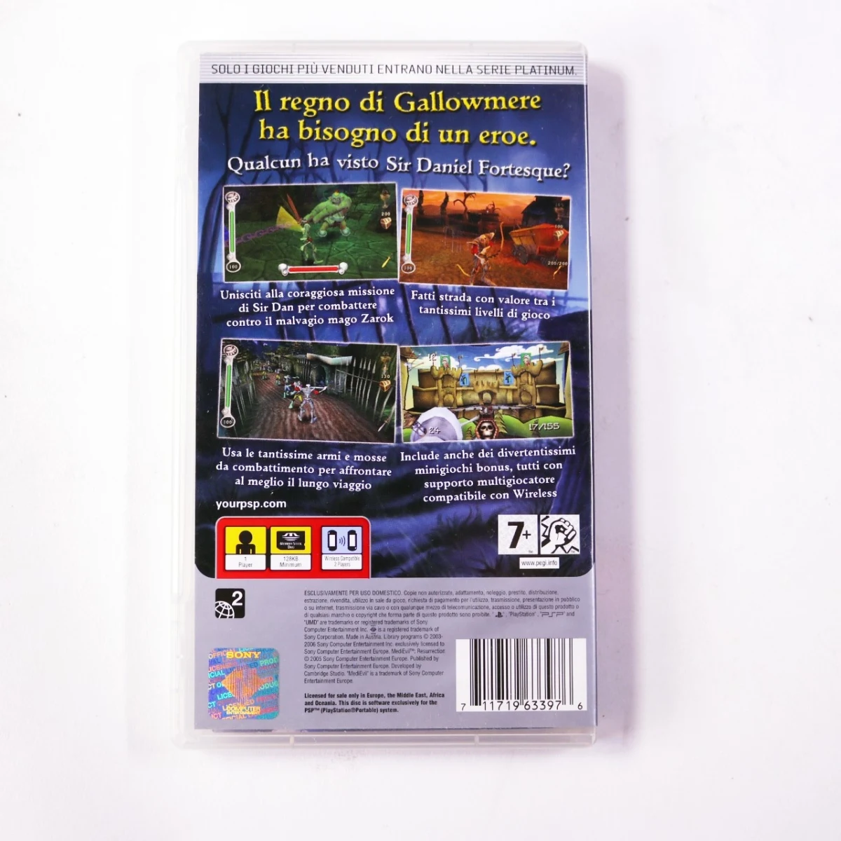 PSP - Medievil Resurrection [Platinum] - productfoto 2