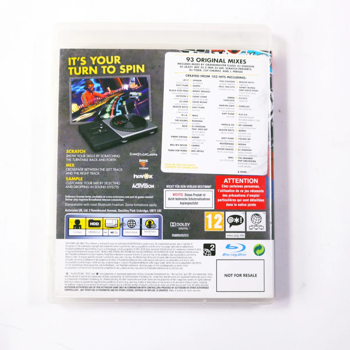 Playstation 3 - DJ Hero - productfoto 3