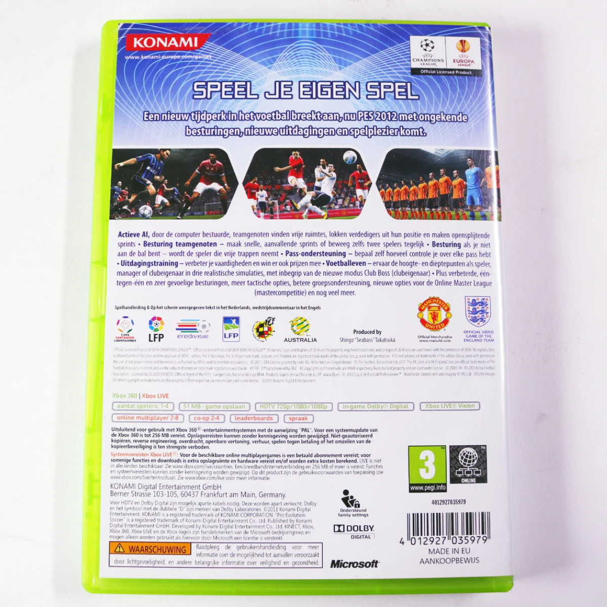 Xbox 360 - Pro Evolution Soccer 2012 - Konami - productfoto 2