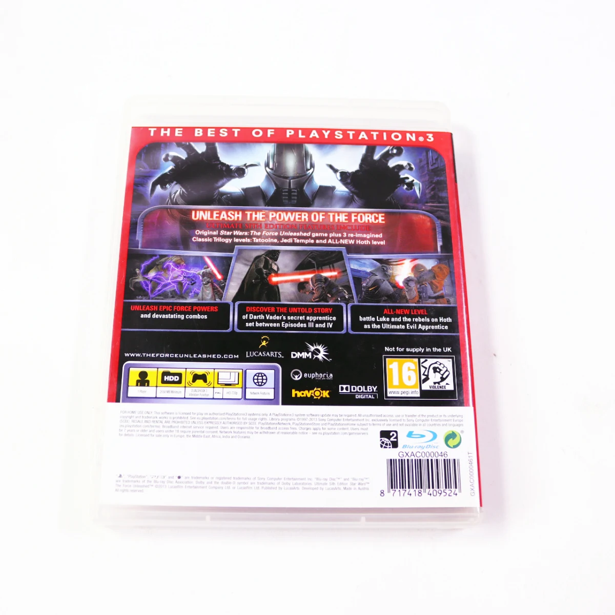 PlayStation 3 - Star Wars: The Force Unleashed - The Force Unleashed Ultimate Sith Editio… - productfoto 2