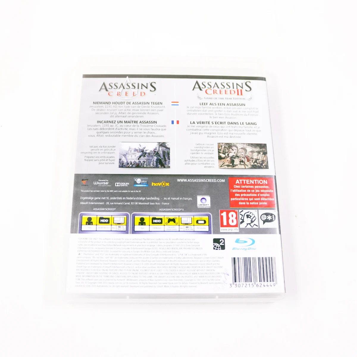 PlayStation 3 - Assassin's Creed II [Game of The Year Edition] + Assassin's Creed - productfoto 3