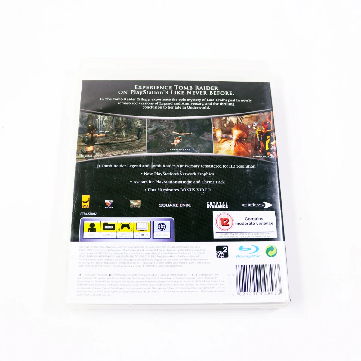 PlayStation 3 - Tomb Raider Trilogy - Crystal Dynamics - productfoto 2