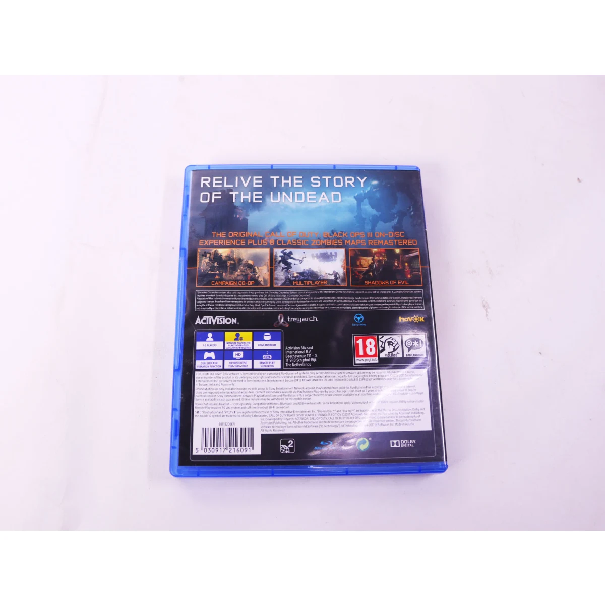 Playstation 4 - Call of Duty: Black Ops III - Zombies Chronicles Edition [Gebruikt] - Gebruikt - productfoto 2