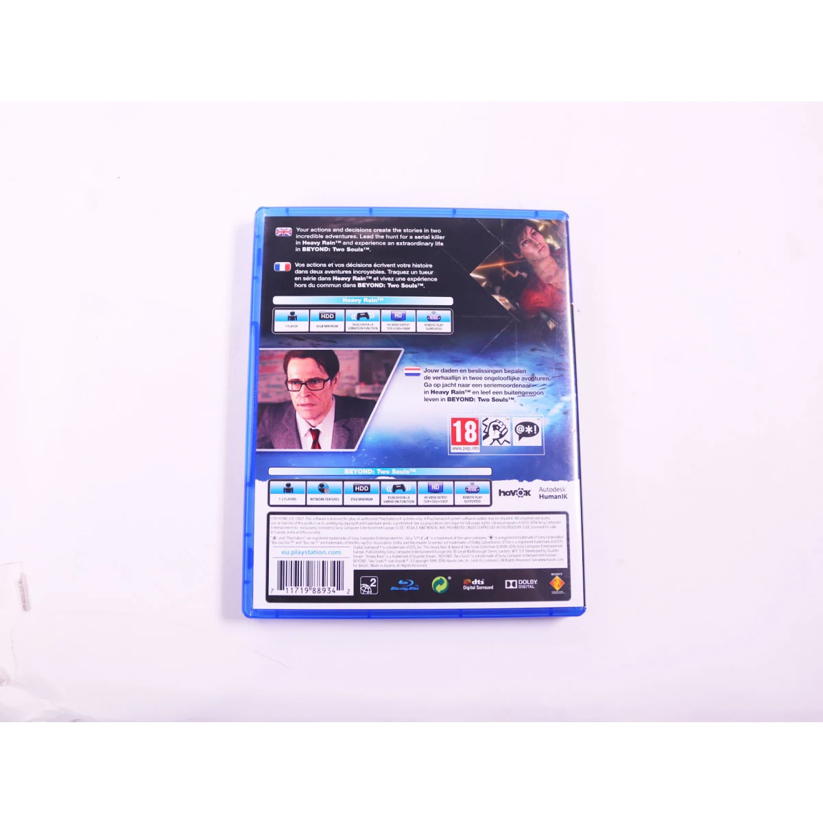 PlayStation 4 - Heavy Rain & Beyond: Two Souls Collection [Gebruikt] - Gebruikt - productfoto 2