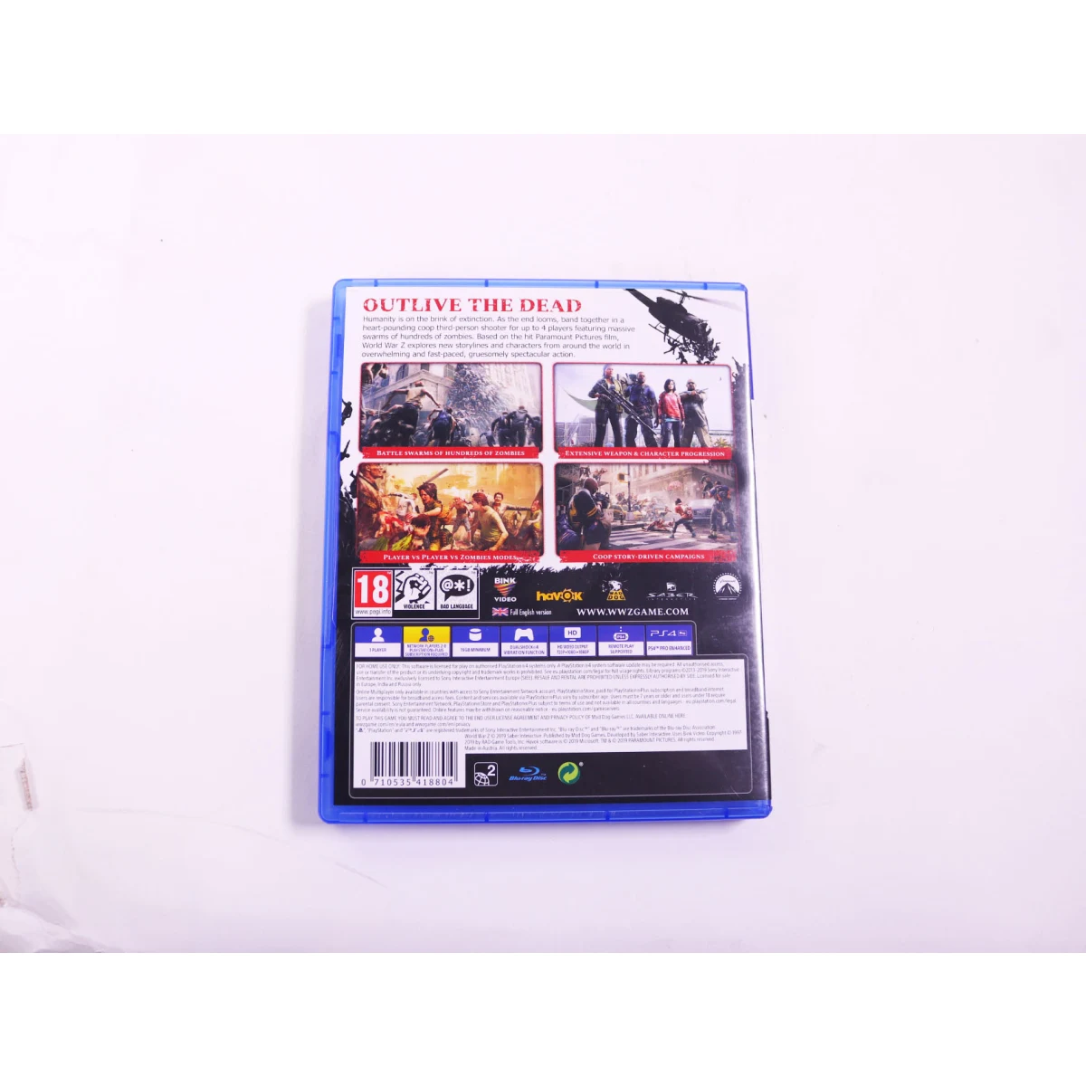 Playstation 4 - World War Z [Gebruikt] - Gebruikt - productfoto 2