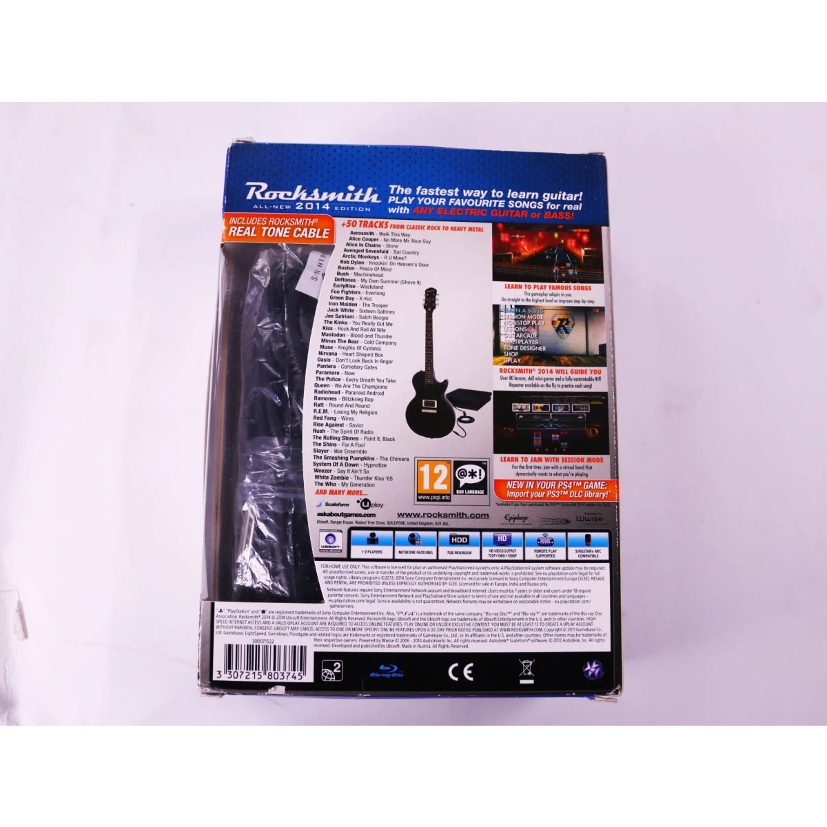 PlayStation 4 - Rocksmith All-New 2014 Edition incl. kabel [Gebruikt] - Nieuw - productfoto 2