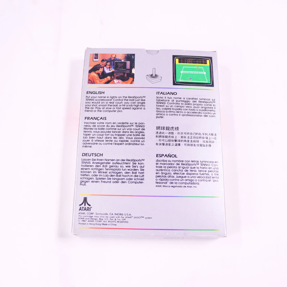 Atari 2600 - RealSports Tennis - Boxed CIB - productfoto 3