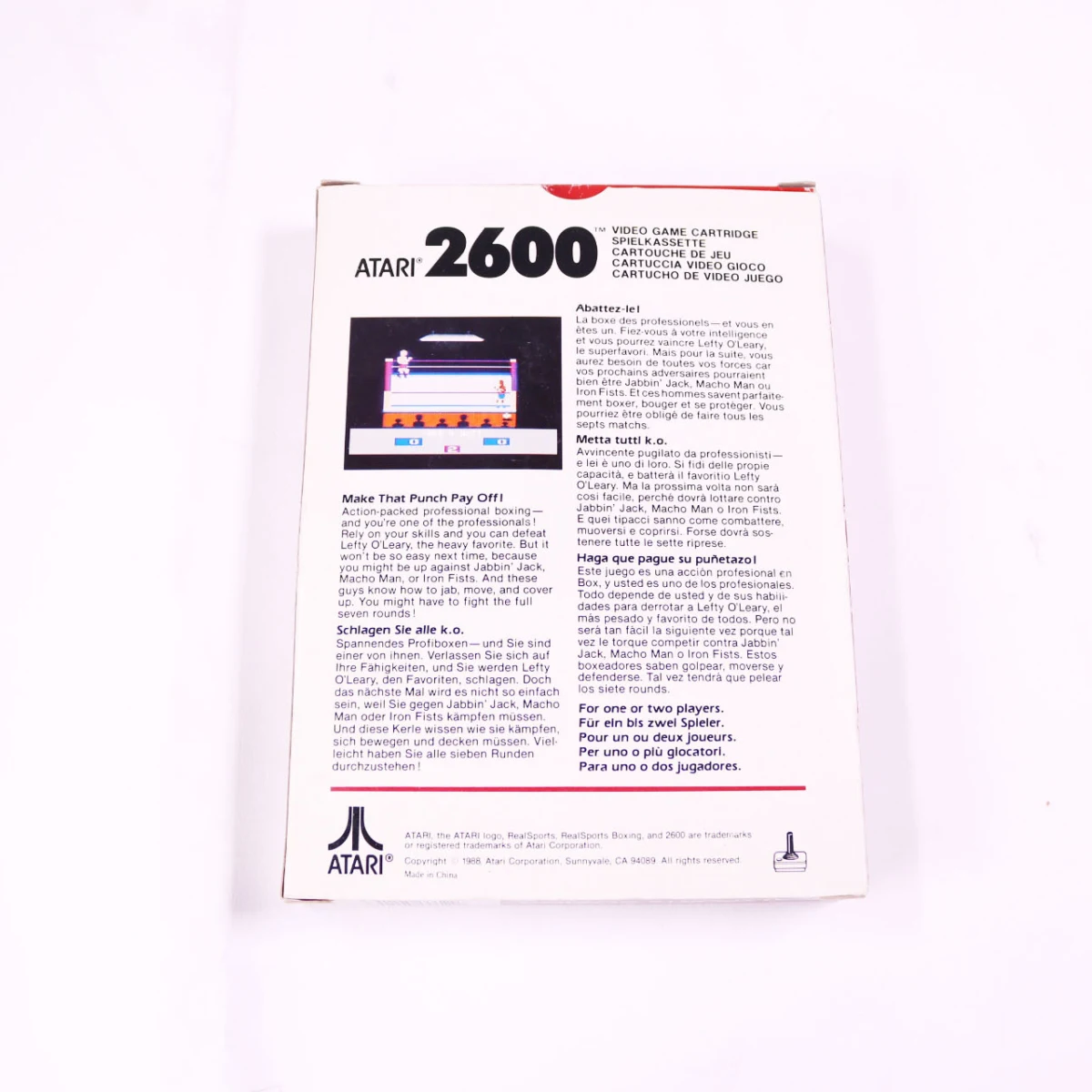 Atari 2600 - Boxing - Boxed CIB - productfoto 2
