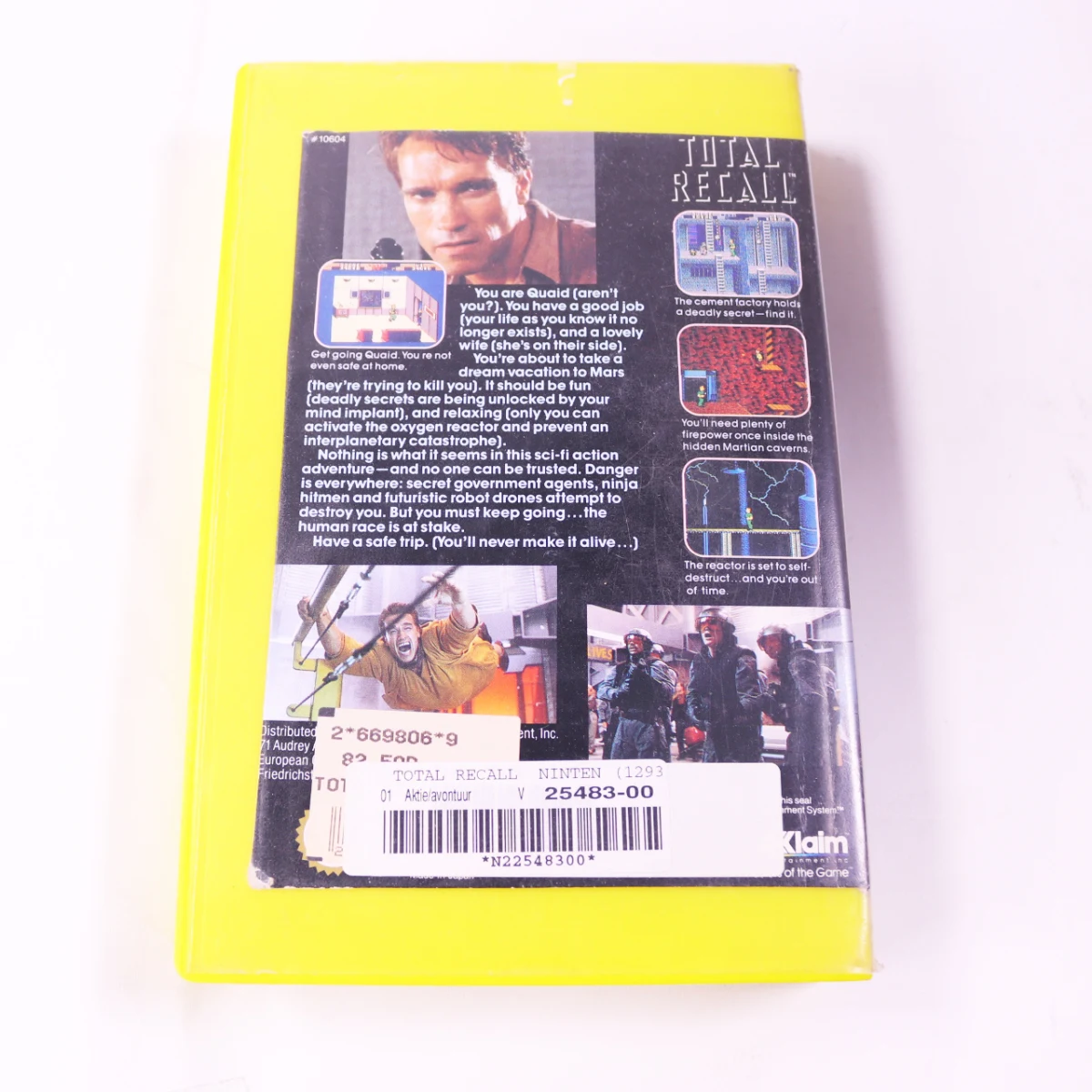 NES - Total Recall - Plastic Boxed - productfoto 2