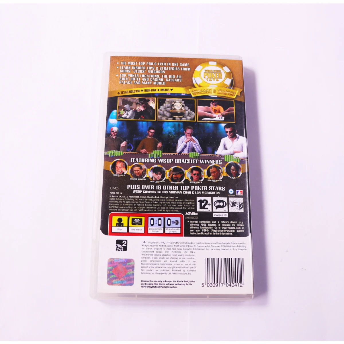 PSP - World Series of Poker: Tournament of Champions - productfoto 2