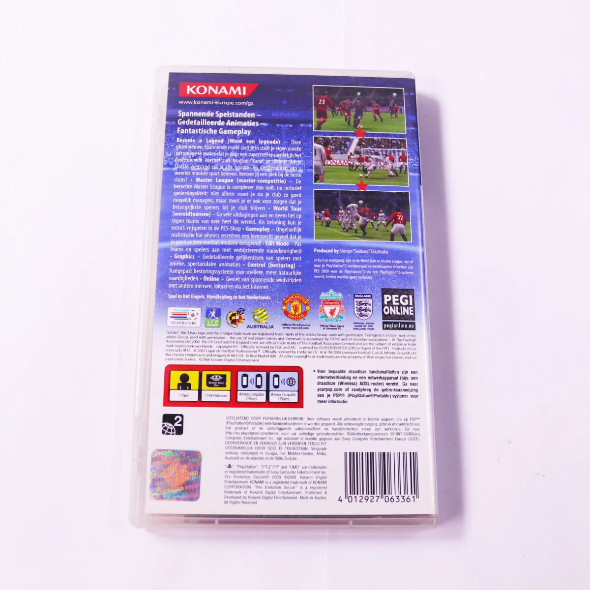 PSP - Pro Evolution Soccer 2009 - productfoto 2