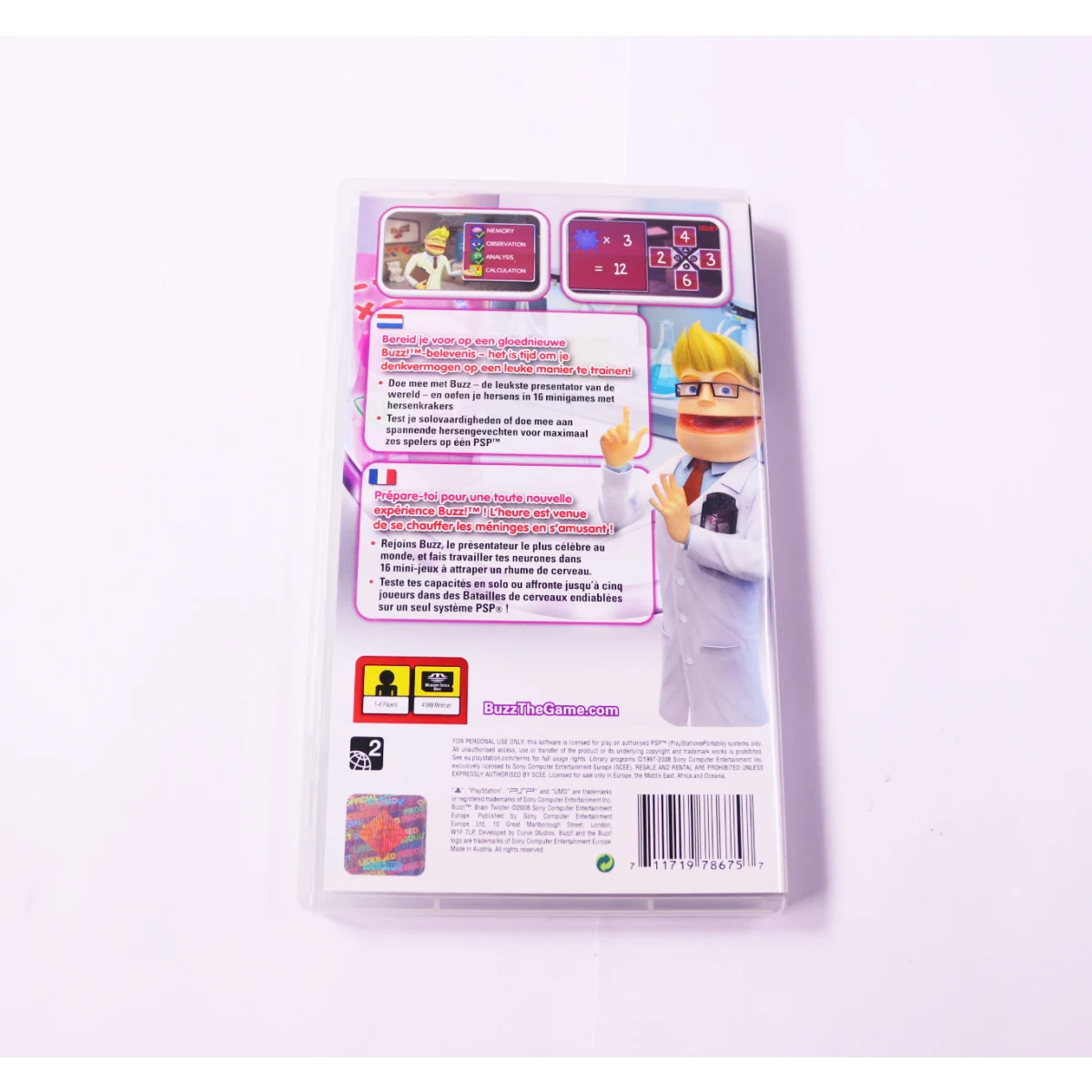 PSP - Buzz! Brain Twister - productfoto 2