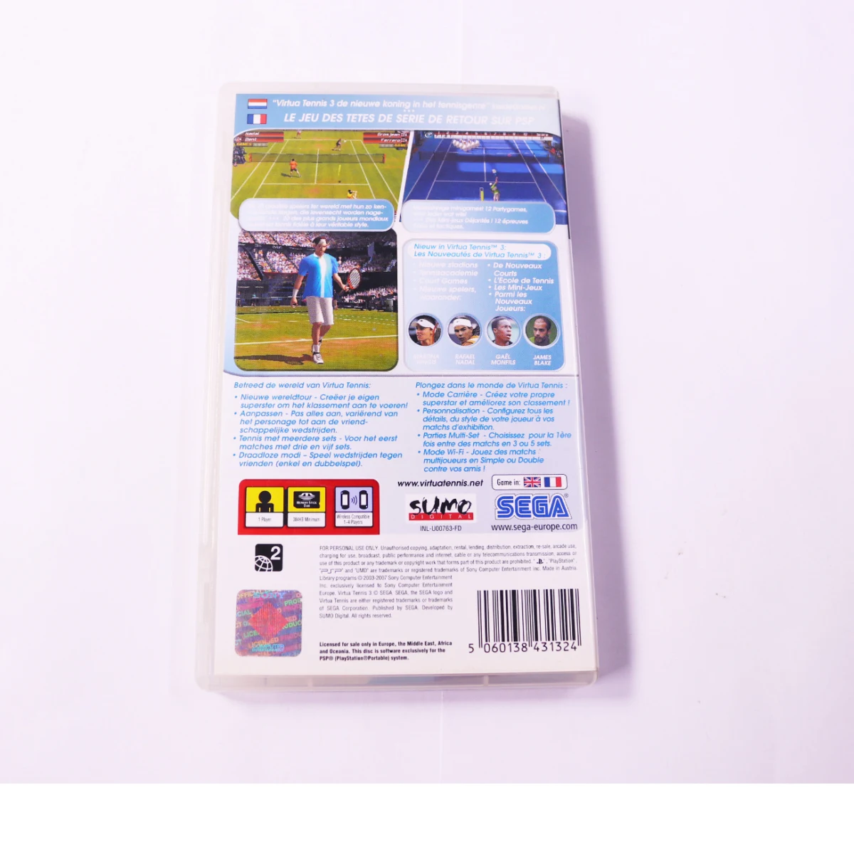 PSP - Virtua Tennis 3 - productfoto 3
