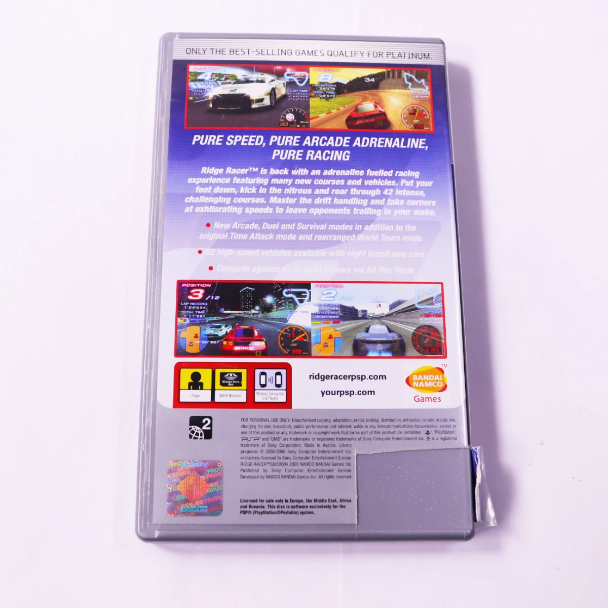 PSP - Ridge Racer 2 [Platinum] - productfoto 3