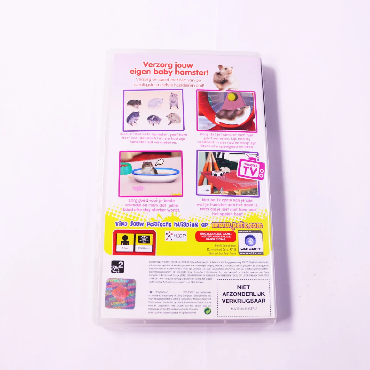 PSP - Petz My Baby Hamster - productfoto 3