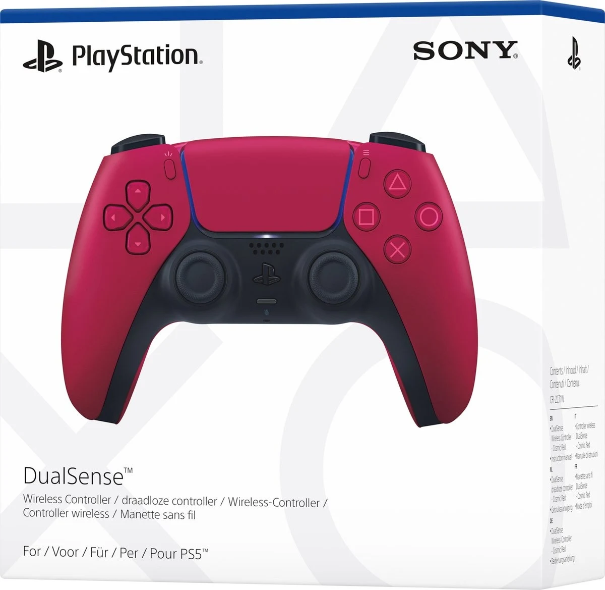Playstation 5 - DualSense draadloze controller - Cosmic Red - productfoto 4