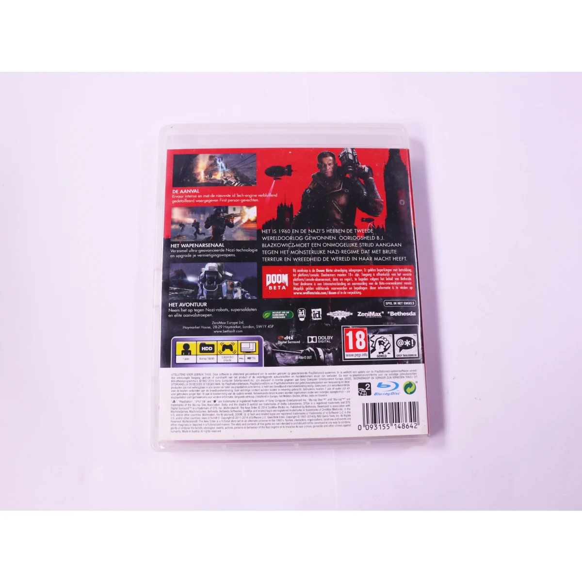 Playstation 3 - Wolfenstein: The New Order - Nieuw - productfoto 2