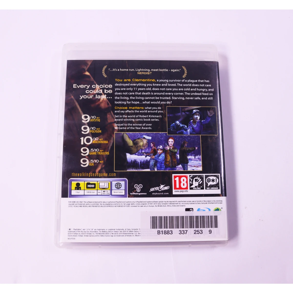 PlayStation 3 - The Walking Dead: Season Two - Telltale Games - productfoto 2