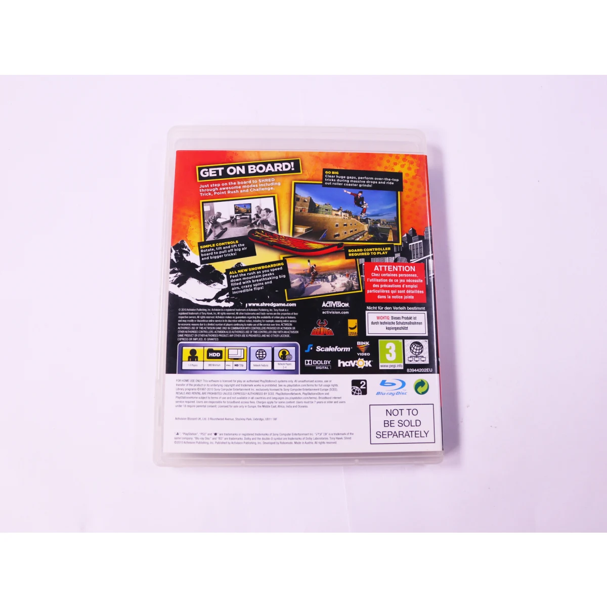 PlayStation 3 - Tony Hawk: Shred - Robomodo - productfoto 2