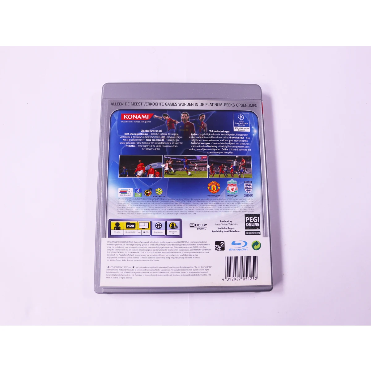 Playstation 3 - Pro Evolution Soccer 2009 [Platinum] - productfoto 2