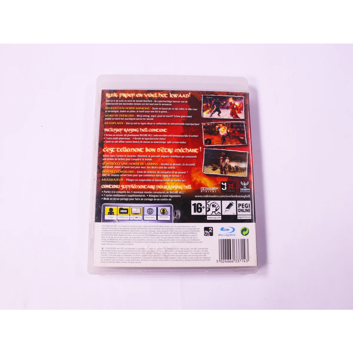 PlayStation 3 - Overlord Raising Hell [No Manual] - productfoto 3
