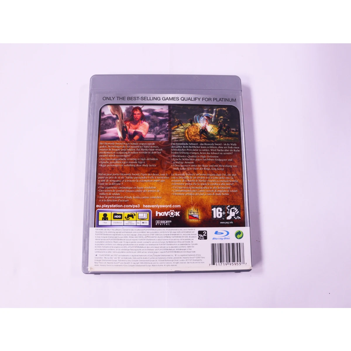 PlayStation 3 - Heavenly Sword [Platinum] [No Manual] - productfoto 3