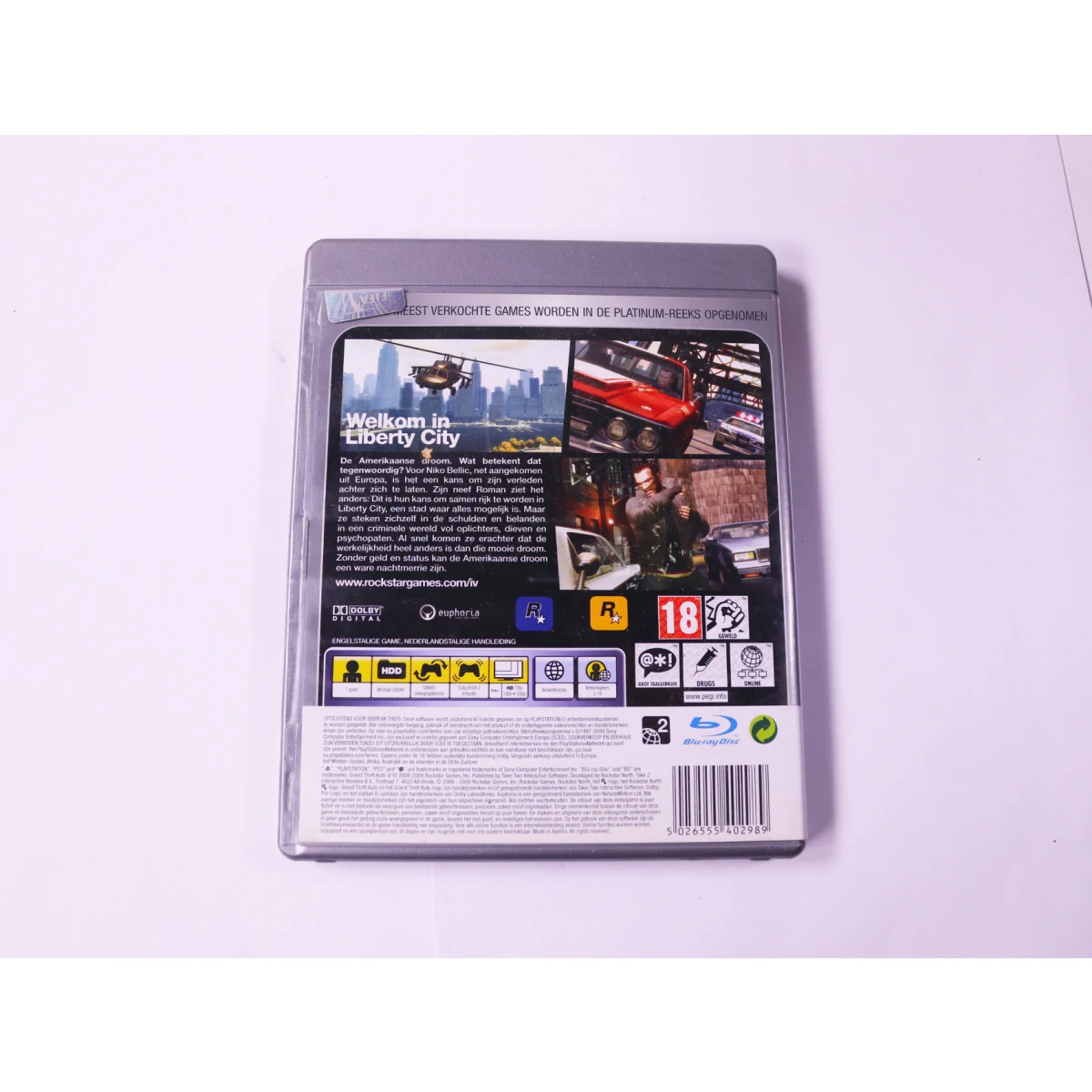 Playstation 3 - Grand Theft Auto IV [Platinum] - productfoto 3