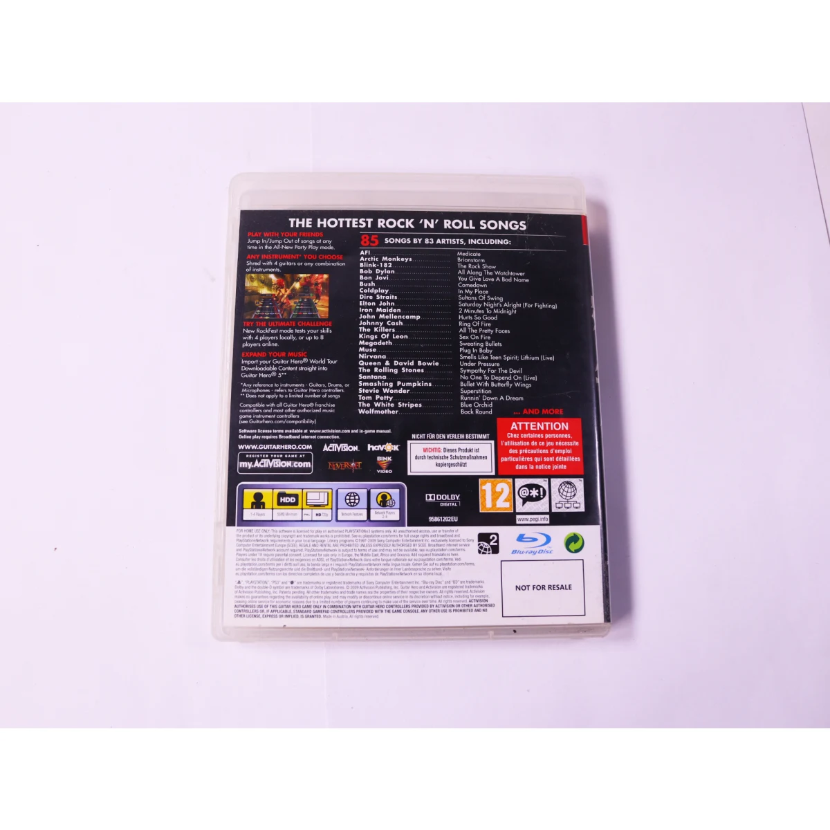 Playstation 3 - Guitar Hero 5 - productfoto 3