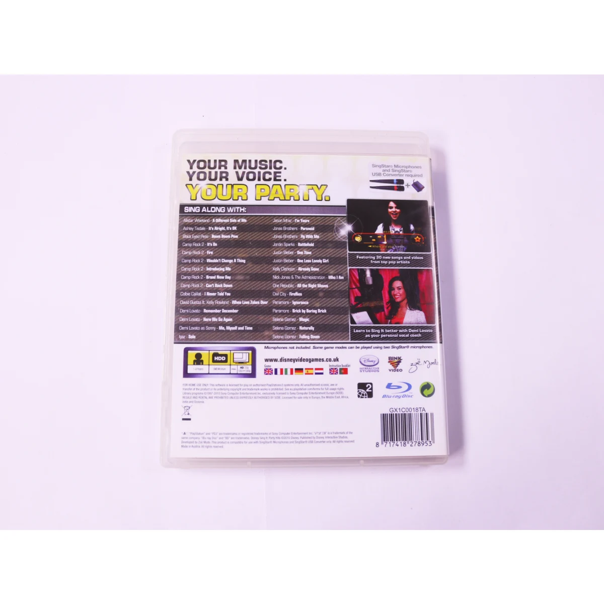 PlayStation 3 - Disney Sing It: Party Hits - productfoto 3