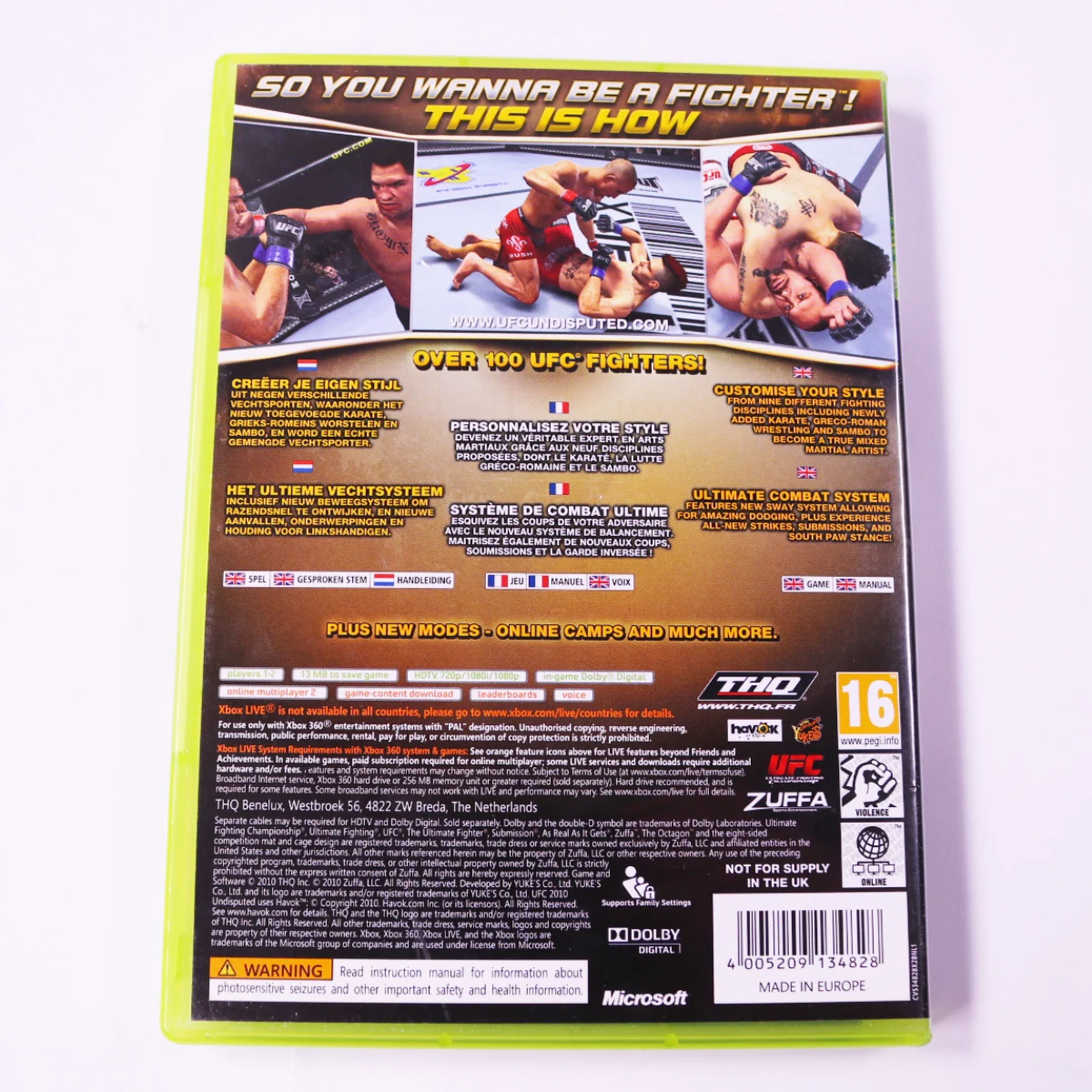 Xbox 360 - UFC Undisputed 2010 - productfoto 2