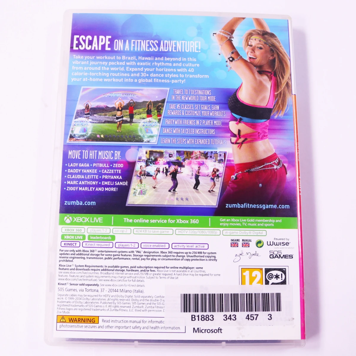 Xbox 360 - Zumba Fitness World Party - Zoë Mode - productfoto 2