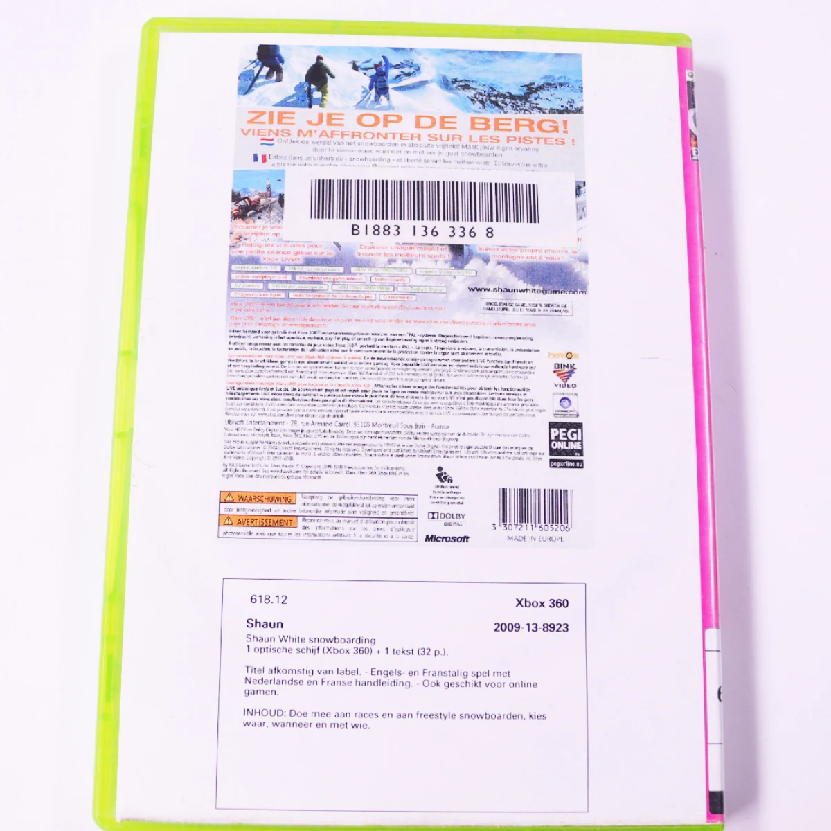 Xbox 360 - Shaun White Snowboarding - productfoto 2