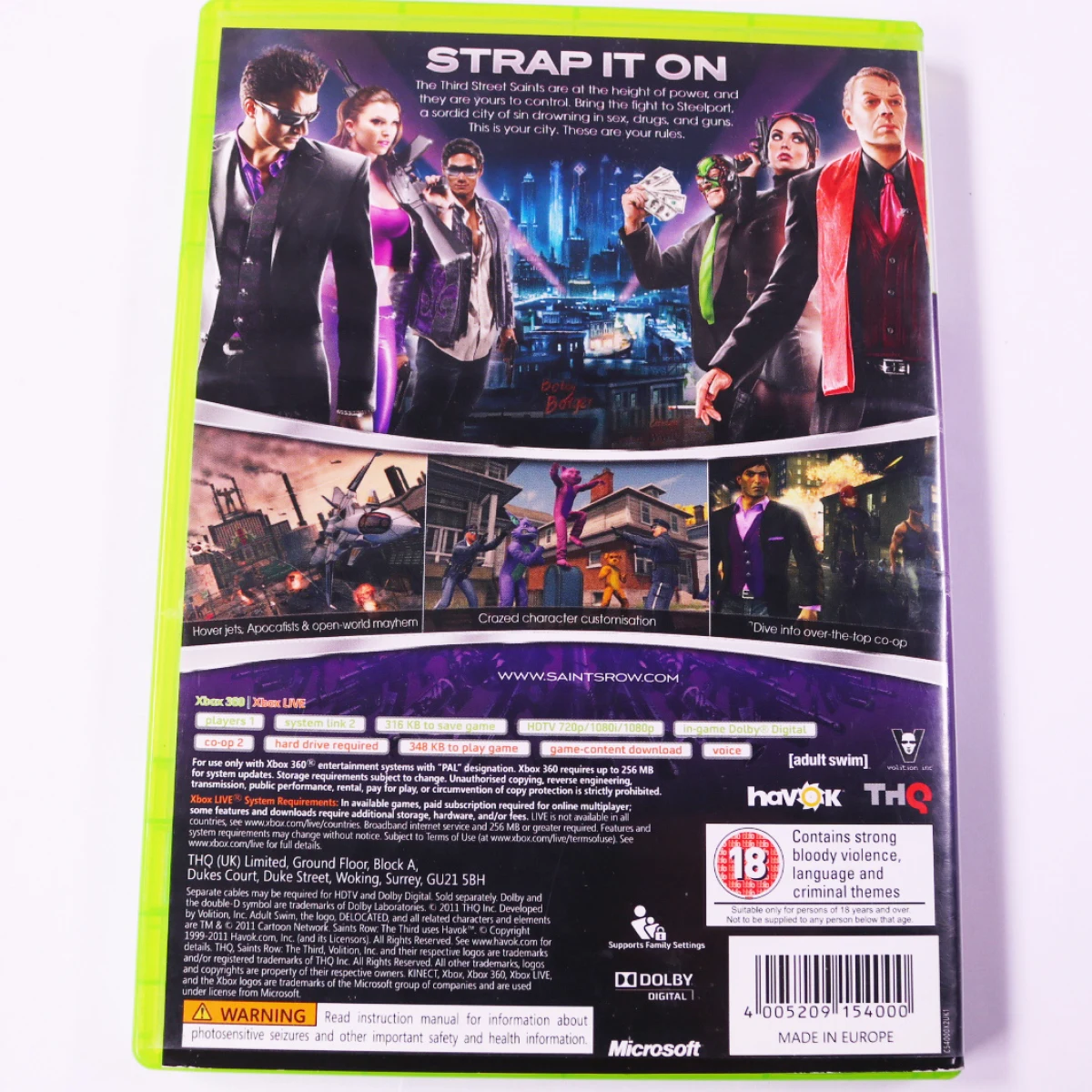 Xbox 360 - Saints Row: The Third [No Manual] - productfoto 2