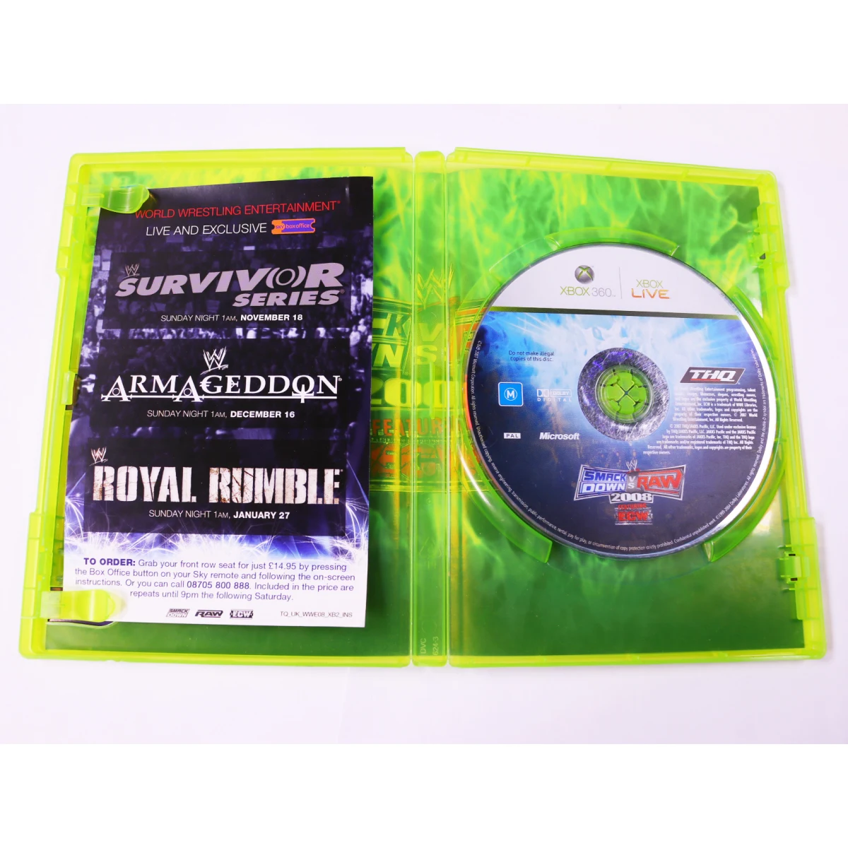 Xbox 360 - Smackdown vs. Raw 2008 - productfoto 3
