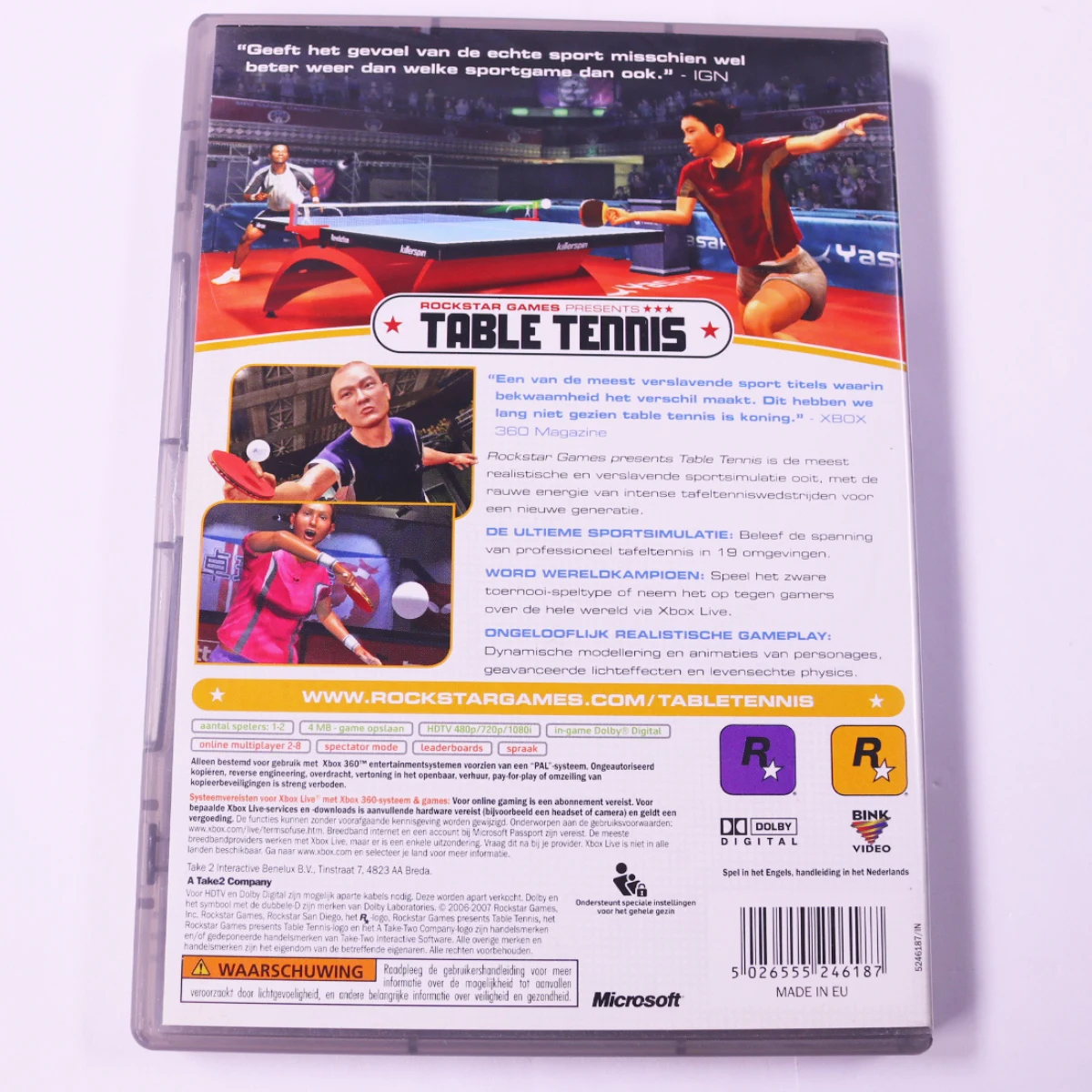 Xbox 360 - Rockstar Games Presents Table Tennis [Classics] - productfoto 2