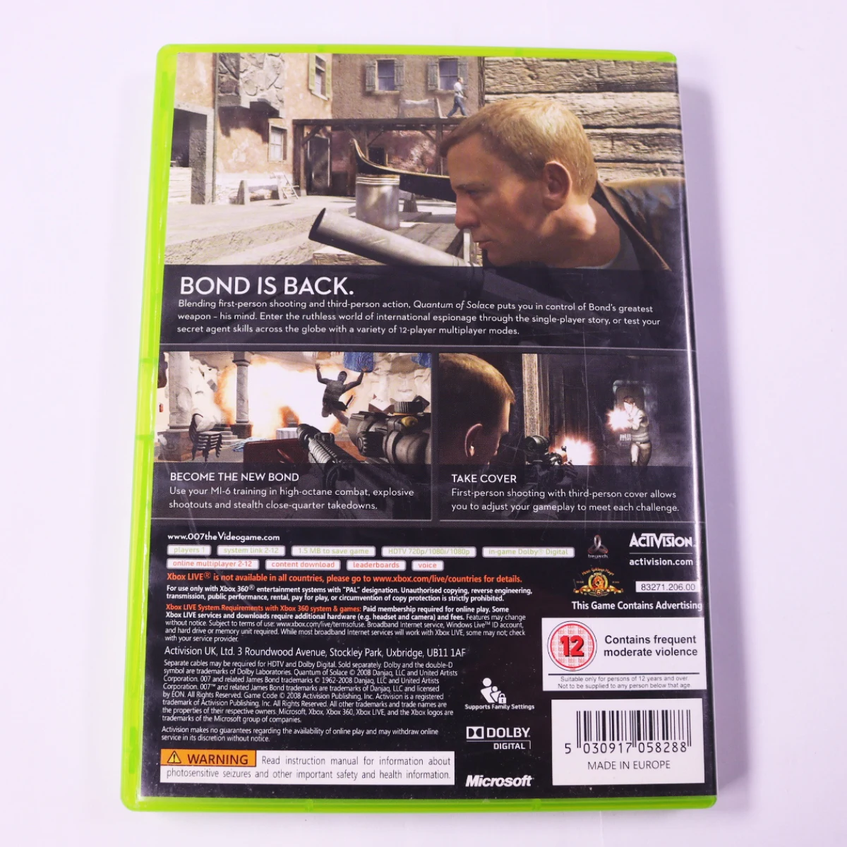 Xbox 360 - Quantum of Solace - productfoto 2