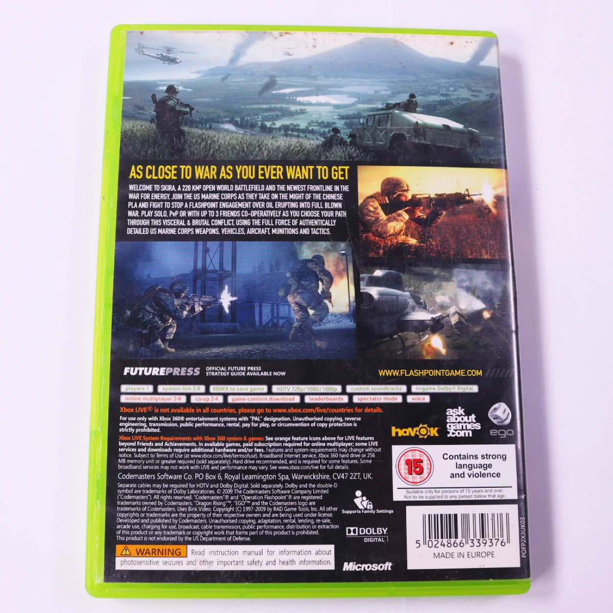 Xbox 360 - Operation Flashpoint: Dragon Rising [No Manual] - productfoto 2