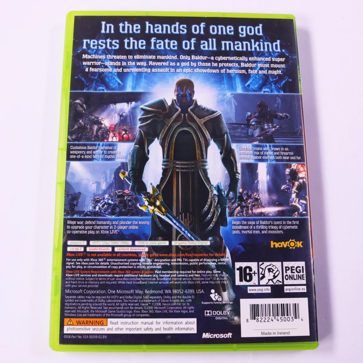 Xbox 360 - Too Human - productfoto 2