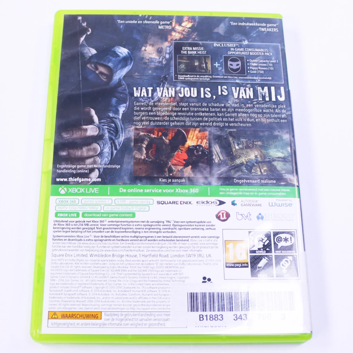 Xbox 360 - Thief [No Manual] - Eidos‑Montréal - productfoto 2