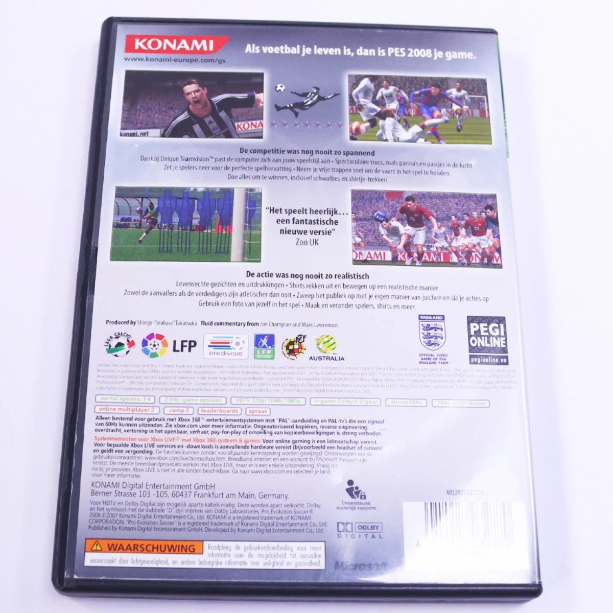 Xbox 360 - Pro Evolution Soccer 2008 [No Manual] - productfoto 2