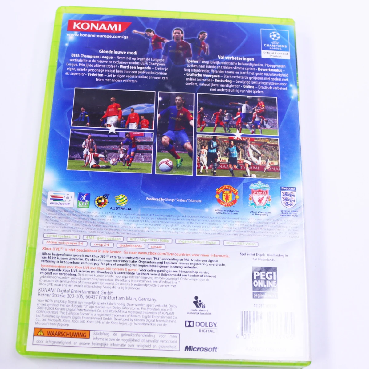 Xbox 360 - Pro Evolution Soccer 2009 - productfoto 2