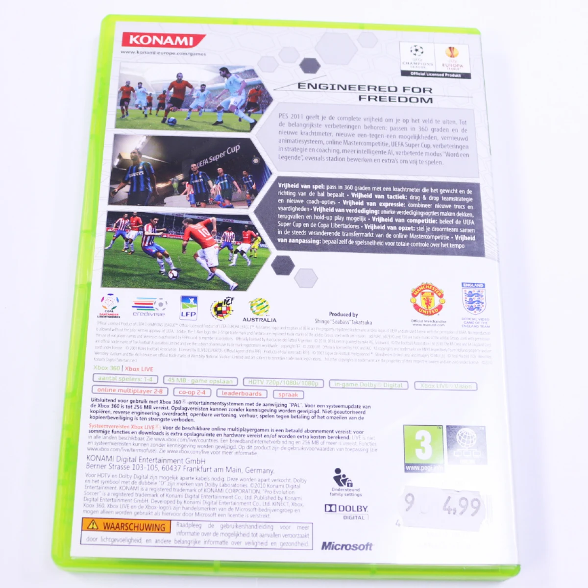 Xbox 360 - Pro Evolution Soccer 2011 - Konami - productfoto 2