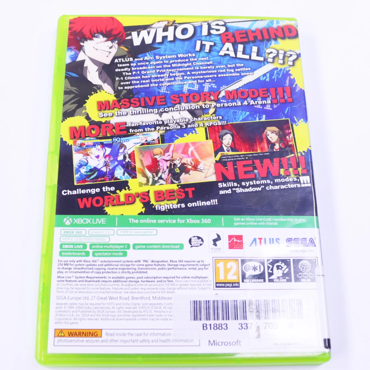Xbox 360 - Persona 4 Arena Ultimax [No Manual] - productfoto 2