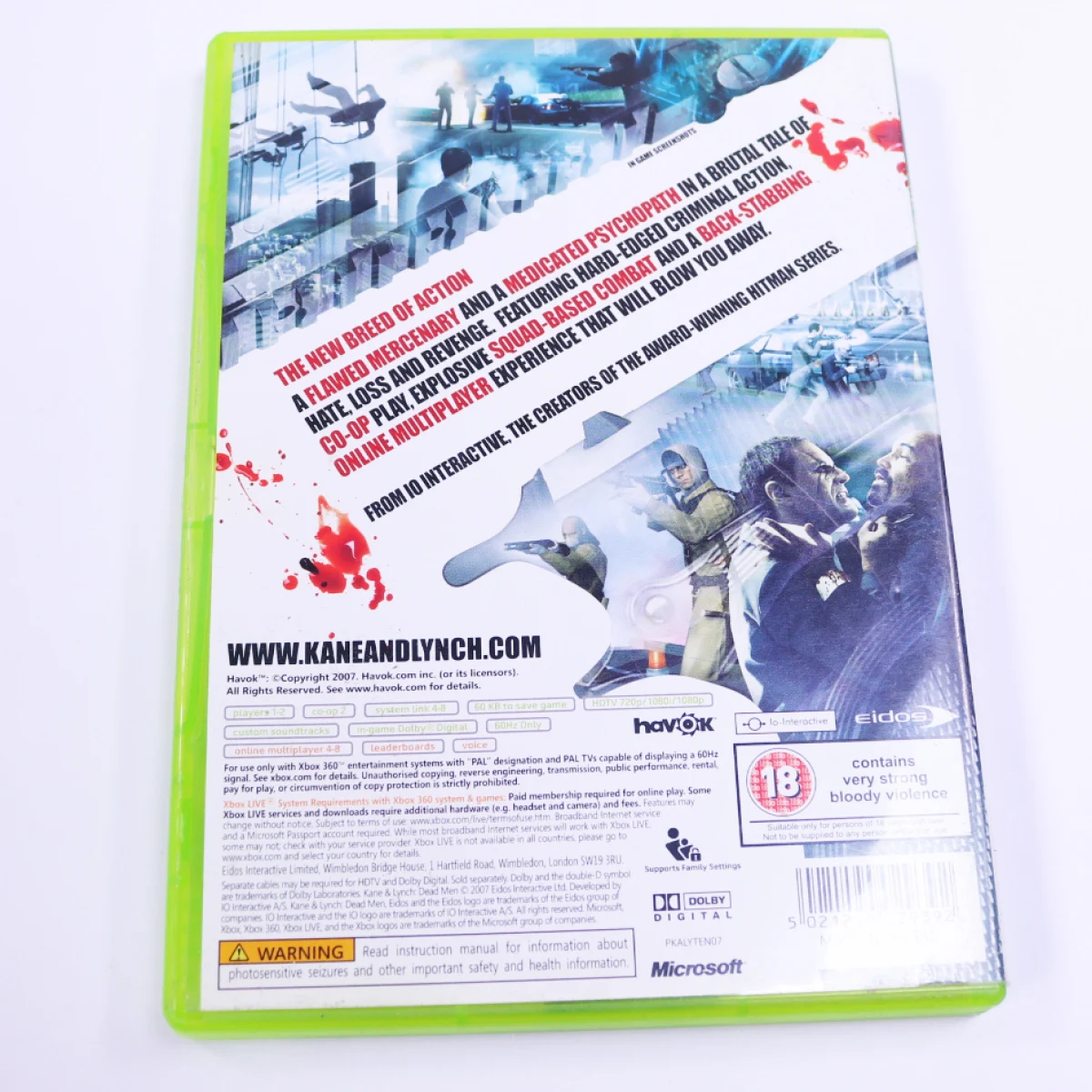 Xbox 360 - Kane & Lynch: Dead Men - IO Interactive - productfoto 2