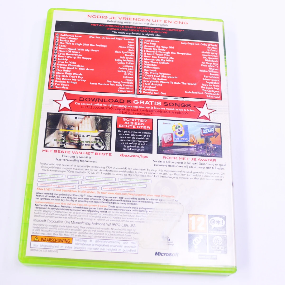 Xbox 360 - Lips: Number One Hits - iNiS - productfoto 2