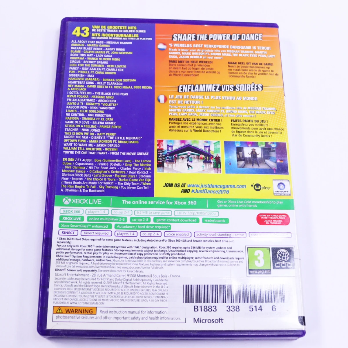 Xbox 360 - Just Dance 2016 - productfoto 2