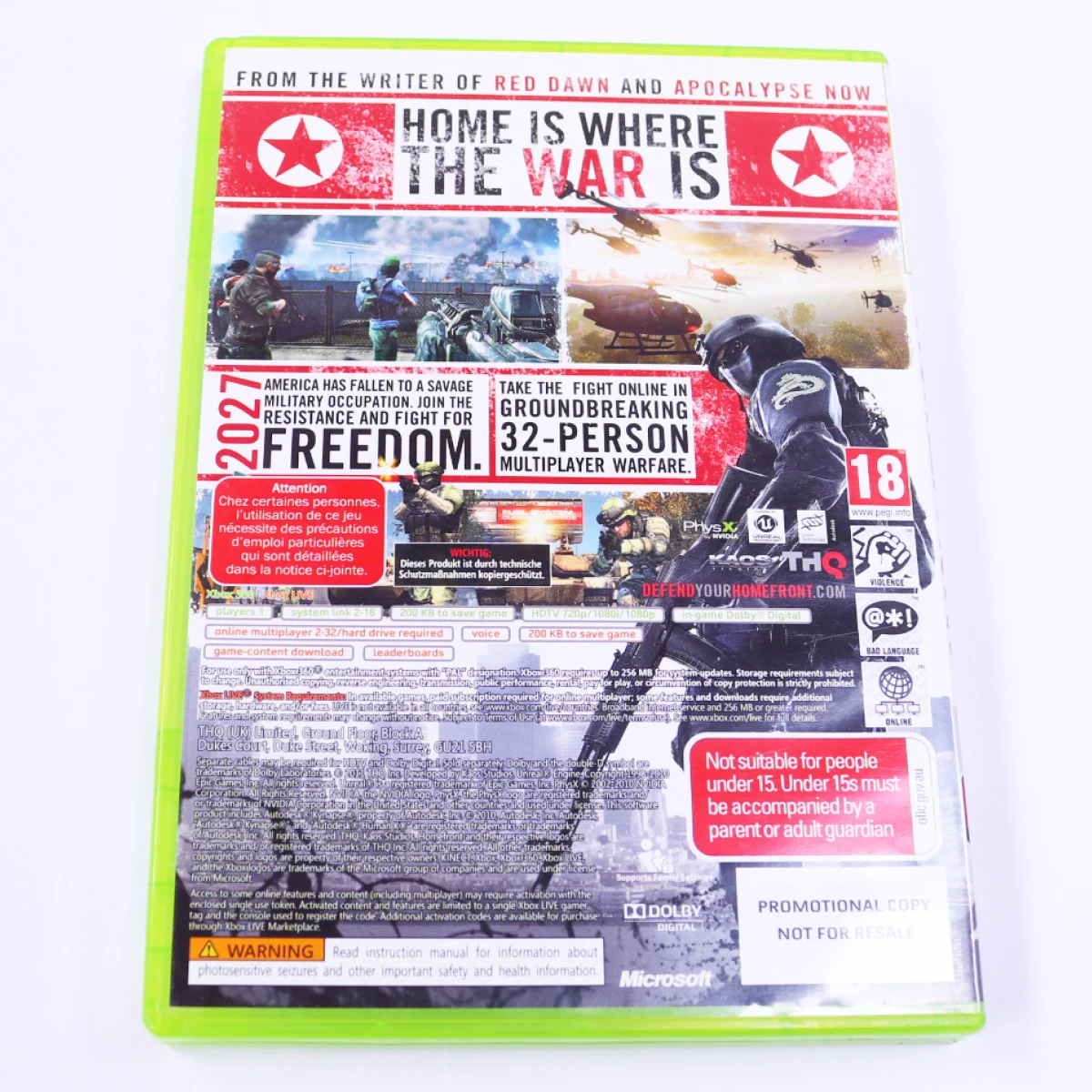 Xbox 360 - Homefront [Promotion] [No Manual] - productfoto 2
