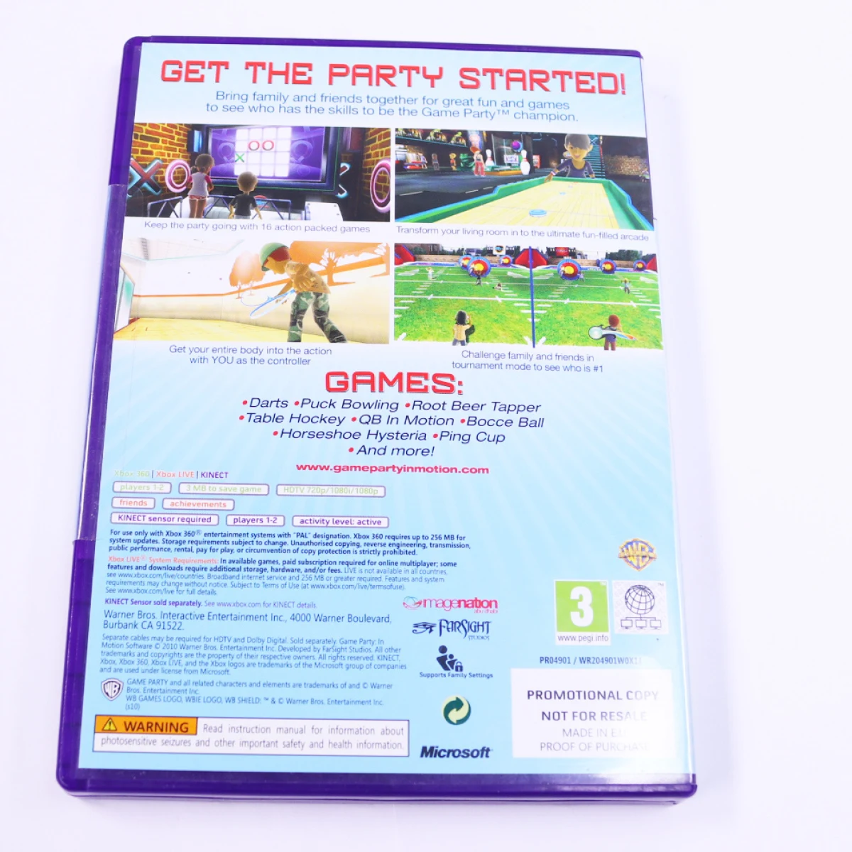 Xbox 360 - Game Party in Motion [Promotion] [No Manual] - productfoto 2